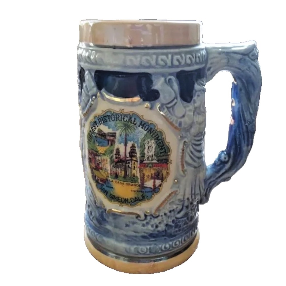 Vintage EFCCO Ceramic Stein Tankard Mug – San Simeon CA Hearst Monument